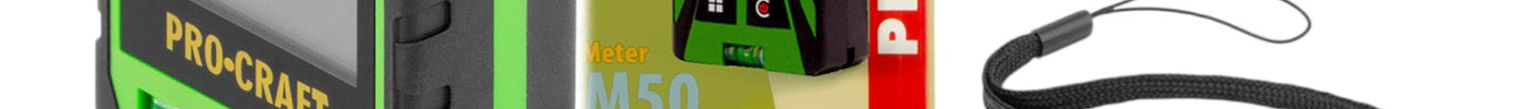 Procraft PLDM50 Laser Entfernungsmesser 50 m + Tasche
