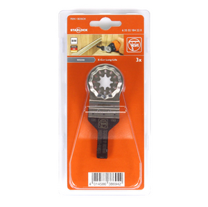 FEIN Long-Life E-Cut Starlock Sägeblatt 3 Stk. 30 x 10 mm ( 63502184220 ) BI-Metall