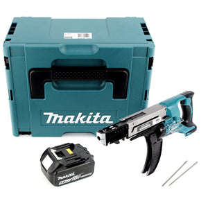 Makita DFR 750 T1J Akku Magazinschrauber 18V 45-75mm + 1x Akku 5,0Ah + Makpac - ohne Ladegerät