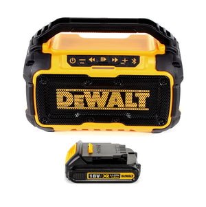DeWalt DCR 01 Akku Bluetooth Lautsprecher 10,8-18V + 1x Akku 1,5Ah - ohne Ladegerät