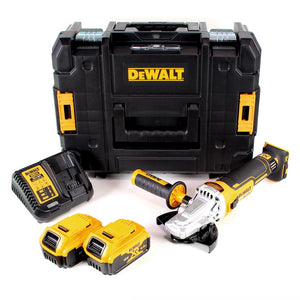 DeWalt DCG 405 FP2 Akku Winkelschleifer 18V 125mm Brushless + 2x Akku 5,0Ah + Ladegerät + TSTAK