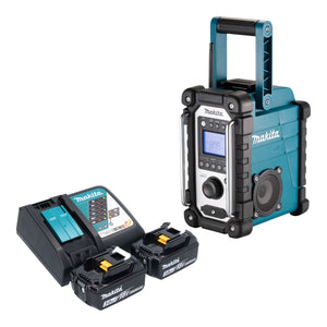 Makita DMR 116 RF Akku Baustellenradio 14,4 - 18 V AM FM AUX + 2x Akku 3,0 Ah + Ladegerät