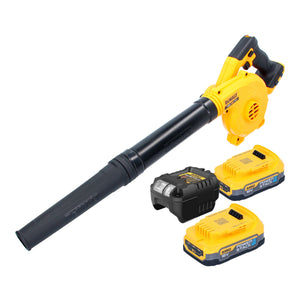 DeWalt DCV 100 E2 Akku Gebläse / Laubbläser 18 V + 2x Powerstack Akku 1,7 Ah + Ladegerät