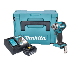 Makita DTD 173 RM1J Akku Schlagschrauber 18 V 180 Nm 1/4“ Brushless + 1x Akku 4,0 Ah + Ladegerät + Makpac