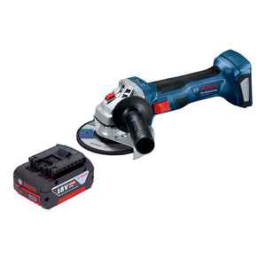 Bosch GWS 18V-7 Professional Akku Winkelschleifer 18 V 115 mm Brushless + 1x Akku 4,0 Ah - ohne Ladegerät