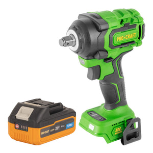 Procraft PWA18bb Akku Schlagschrauber 20 V 550 Nm 1/2" Brushless + 1x Akku 4,0 Ah - ohne Ladegerät