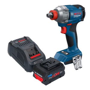 Bosch GDX 18V-285 Professional Akku Drehschlagschrauber 18 V 285 Nm 1/4'' Brushless + 1x ProCORE Akku 5,5 Ah + Ladegerät