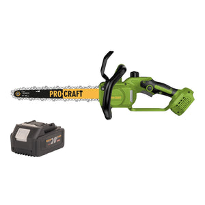 Procraft PKA33-BB Akku Kettensäge 20 V 304 mm Brushless + 1x Akku 4,0 Ah - ohne Ladegerät