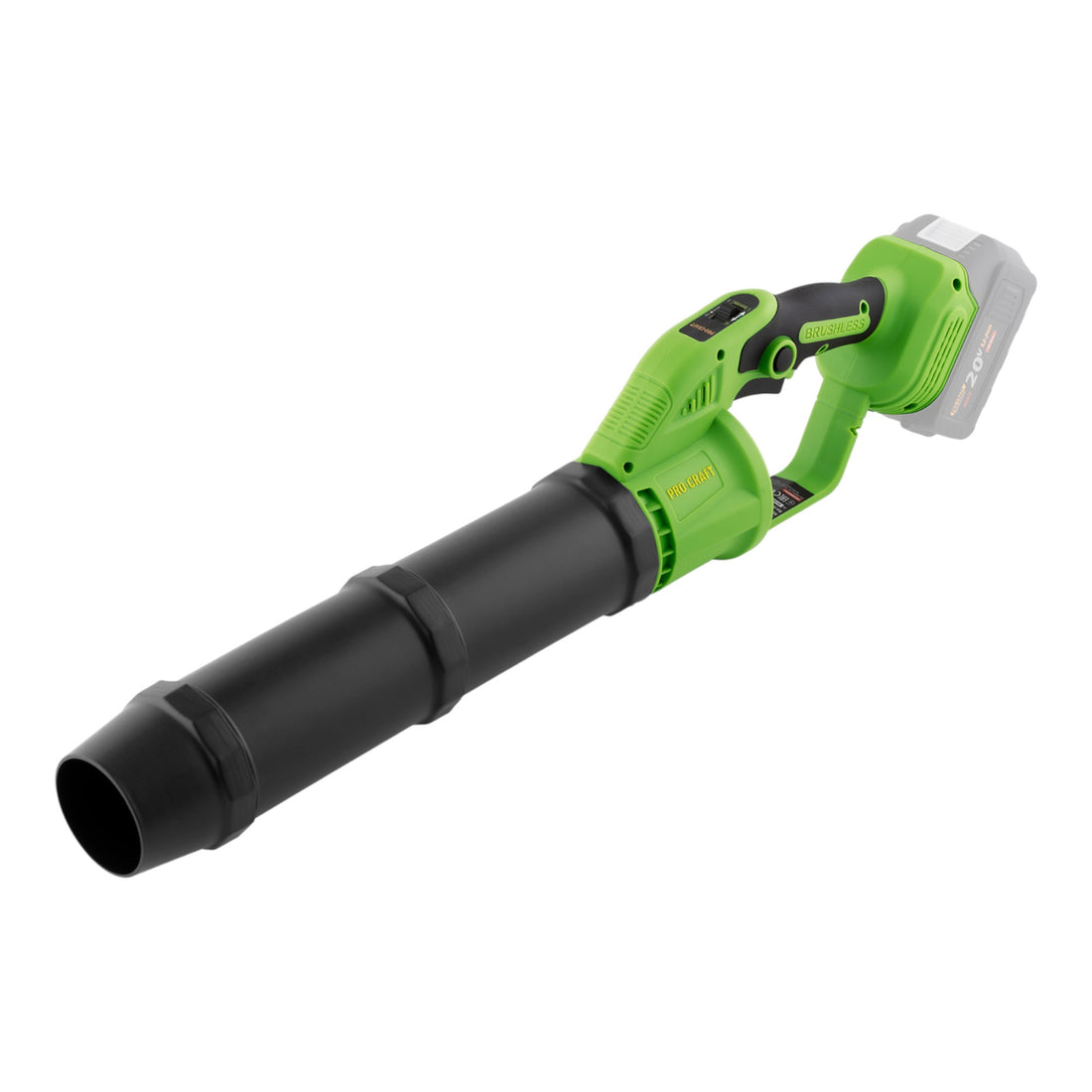 Procraft PB24bb Akku Laubbläser 20 V Brushless + 1x Akku 4,0 Ah + Ladegerät