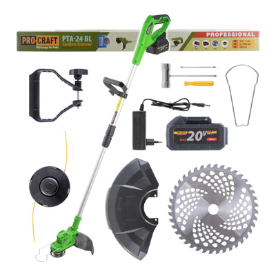 Procraft PTA24 BL Akku Trimmer 20 V 150 mm 1x Akku 3 0 Ah Ladegeraet 0 - toolbrothers