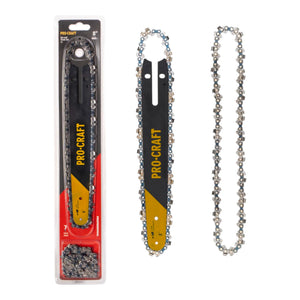 Procraft S8 Set mit 2x Sägekette 46 TG + 20 cm Führungsschiene für PKA32Li