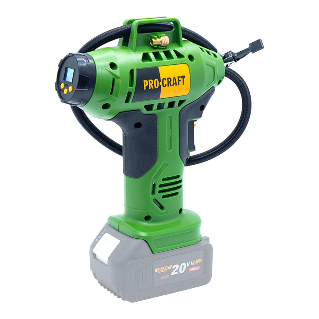 Procraft LK20 Akku Kompressor 20 V 11 bar + 1x Akku 2,0 Ah - ohne Ladegerät