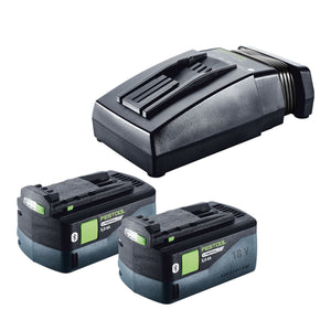 Festool Energie Set 2x BP 18 Li 5,0 HP-ASI HighPower Akkupack 18 V 5,0 Ah ( 2x 578519 ) + TCL 6 Ladegerät ( 201135 )