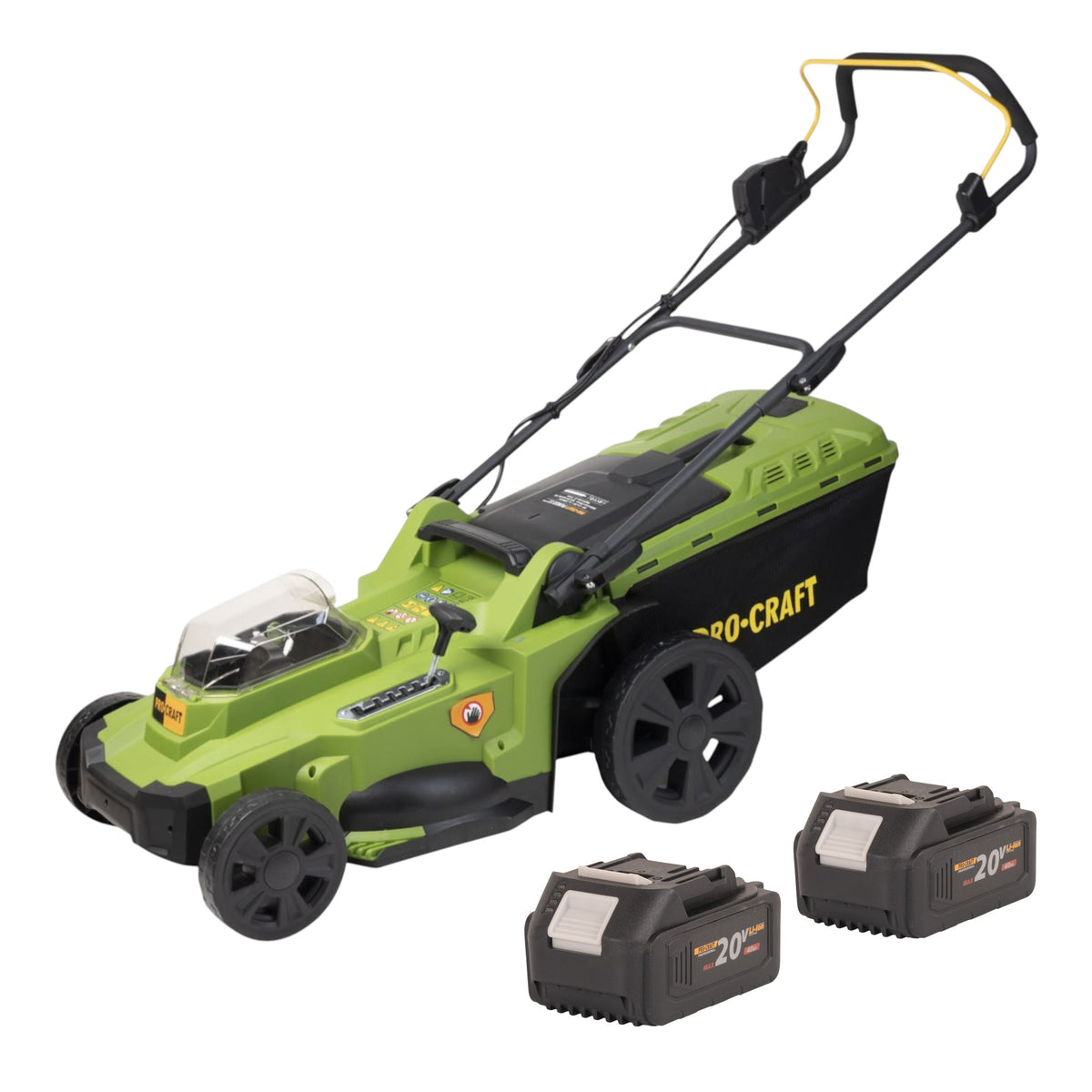Procraft PLM22bb Akku Rasenmäher 40 V ( 2x 20 V ) 430 mm Brushless + 2x Akku 4,0 Ah - ohne Ladegerät