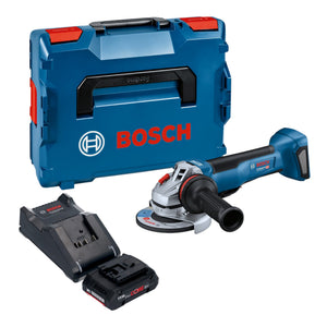 Bosch GWS 18V-10 P Professional Akku Winkelschleifer 18 V 125 mm Brushless + 1x ProCORE Akku 4,0 Ah + Ladegerät + L-Boxx