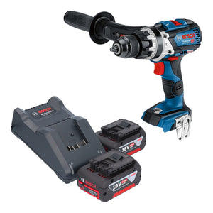 Bosch GSB 18V-110 C Professional Akku Schlagbohrschrauber 18 V 110 Nm Brushless + 2x Akku 4,0 Ah + Ladegerät