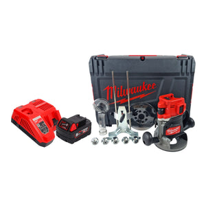 Milwaukee M18 FR12-501X Akku Oberfräse 18 V 6,0 mm - 1/2" Brushless + 1x Akku 5,0 Ah + Ladegerät + HD Box