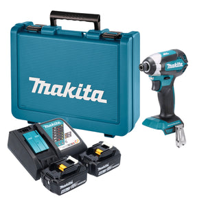 Makita DTD 153 RME Akku Schlagschrauber 18 V 170 Nm 1/4" Brushless + 2x Akku 4,0 Ah + Ladegerät + Koffer