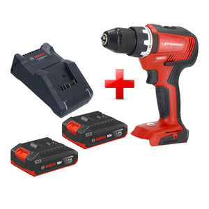 Rothenberger RO DD55 Akku Bohrschrauber 18 V 55 Nm Brushless AMPShare + 2x Akku 2,0 Ah + Ladegerät
