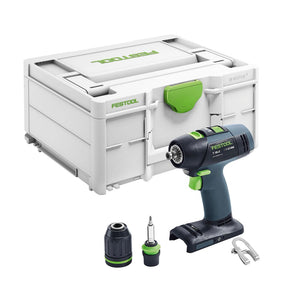 Festool T 18+3-Basic Akku Bohrschrauber 18 V 50 Nm Brushless + Systainer ( 576448 ) - ohne Akku, ohne Ladegerät