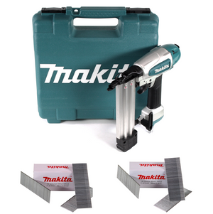 Makita AF 506 Druckluft Stauchkopfnagler 15-50mm 4,3-8,3bar + 10000x Stauchkopfnagel 40/45mm galvanisiert + Koffer