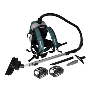 Makita DVC 261 FX15 Akku Rucksackstaubsauger 36V (2x 18V) 2L Brushless + 2x Akku 3,0Ah - ohne Ladegerät