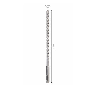Bosch Hammerbohrer SDS-plus 7X Bohrer 8x150x215mm Carbide ( 2608576132 ) PGM zertifiziert