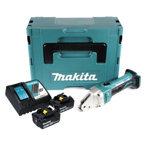 Makita DJS 161 RGJ Akku Blechschere 18 V 1,6 mm + 2x Akku 6,0 Ah + Ladegerät + Makpac