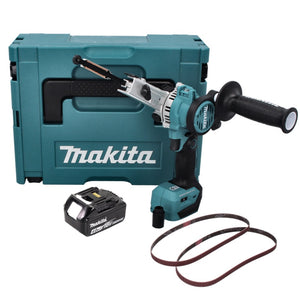 Makita DBS 180 M1J Akku Bandfeile 18 V 9 x 533 mm Brushless + 1x Akku 4,0 Ah + Makpac - ohne Ladegerät