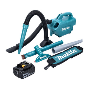 Makita DCL 184 M1 Akku Staubsauger 18 V 54 mbar 0,5 l + 1x Akku 4,0 Ah - ohne Ladegerät