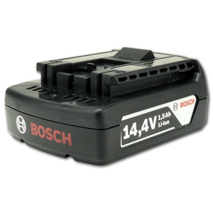 2x Bosch 14,4V 1,5 Ah Li-Ion Einschub Akku ( 1600Z00030 )