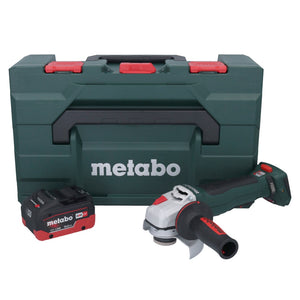 Metabo WPB 18 LT BL 11-125 Quick Akku Winkelschleifer 18 V 125 mm Brushless + 1x Akku 10,0 Ah + metaBOX - ohne Ladegerät