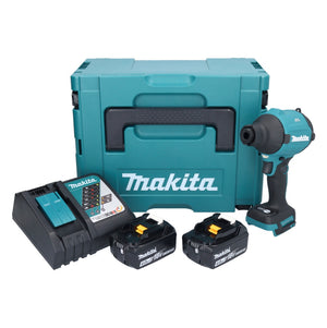 Makita DAS 180 RMJ Akku Gebläse 18 V Brushless + 2x Akku 4,0 Ah + Ladegerät + Makpac