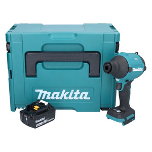 Makita DAS 180 T1J Akku Gebläse 18 V Brushless + 1x Akku 5,0 Ah + Makpac - ohne Ladegerät