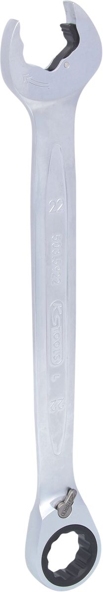 KS TOOLS DUO GEARplus Ringmaulschlüssel,Maul-Ratschenfunktion 22mm, umschaltbar ( 503.5922 )