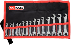 KS TOOLS Doppelmaulschlüssel-Satz,15°+75° 15-tlg3,2-14mm ( 517.1700 )