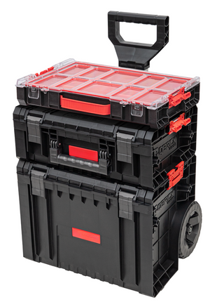 Toolbrothers RHINO L Set 4 ECO Workshop Set + L Cart + L Werkzeugkoffer Basic + L Organizer Höhe M Boxen 450 x 390 x 690 mm 45 l IP54