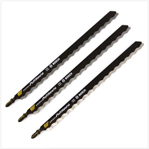 Bosch T1013AWP 3er Pack Stichsägeblätter HCS 250 mm precision Soft Material für GST 140 / 150 ( 2608667396 )