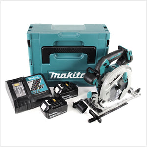 Makita DHS 680 RFJ Akku Handkreissäge 18 V 165 mm Brushless + 2x Akku 3,0 Ah + Ladegerät + Makpac