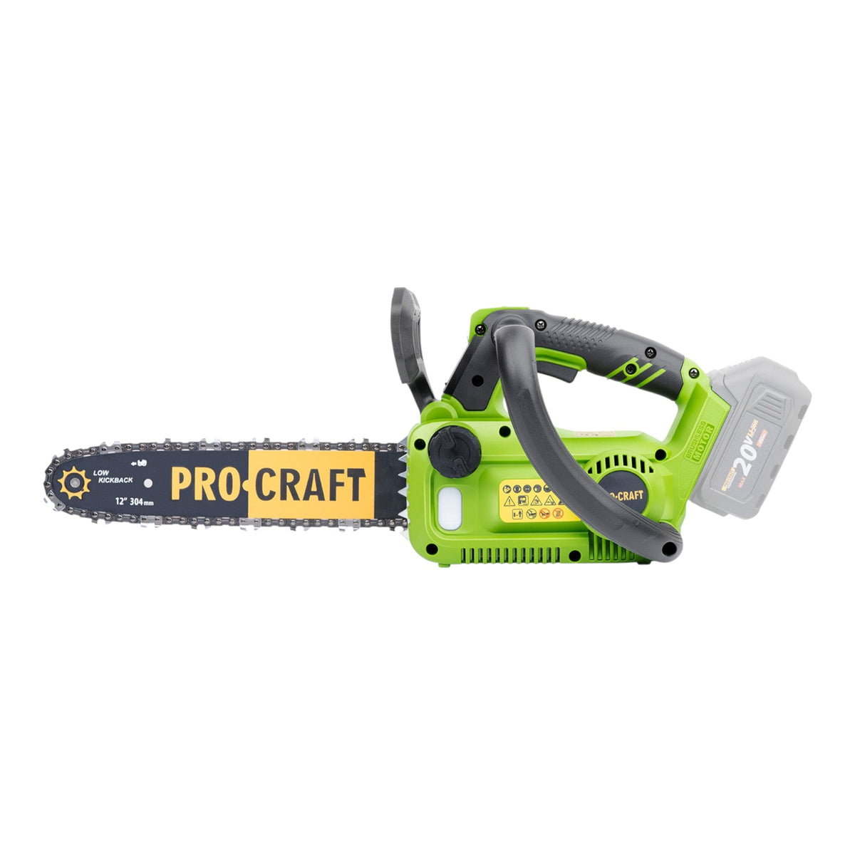 Procraft PKA42Libb Akku Kettensäge 20 V 304 mm Brushless Solo - ohne Akku, ohne Ladegerät