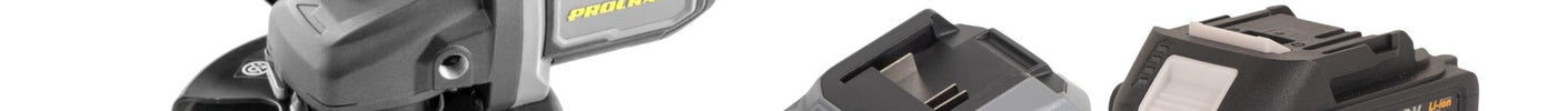 Procraft Industrial AG125Bbb Akku Winkelschleifer 20 V 125 mm Brushless + 2x Akku 2,0 Ah + Ladegerät