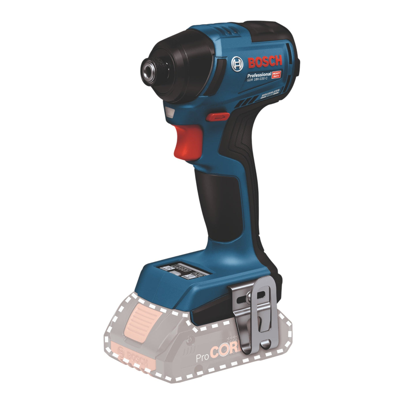 Bosch GDR 18V-220 C Professional Akku Drehschlagschrauber 18 V 220 Nm 1/4'' Brushless Solo ( 06019L6000 ) - ohne Akku, ohne Ladegerät