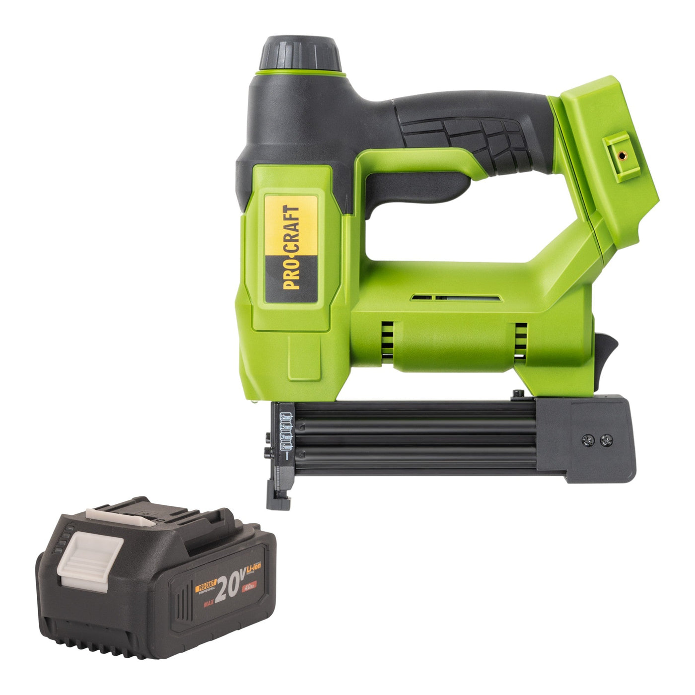 Procraft PEH20 Akku Tacker 20 V 15 - 32 mm + 1x Akku 4,0 Ah - ohne Ladegerät