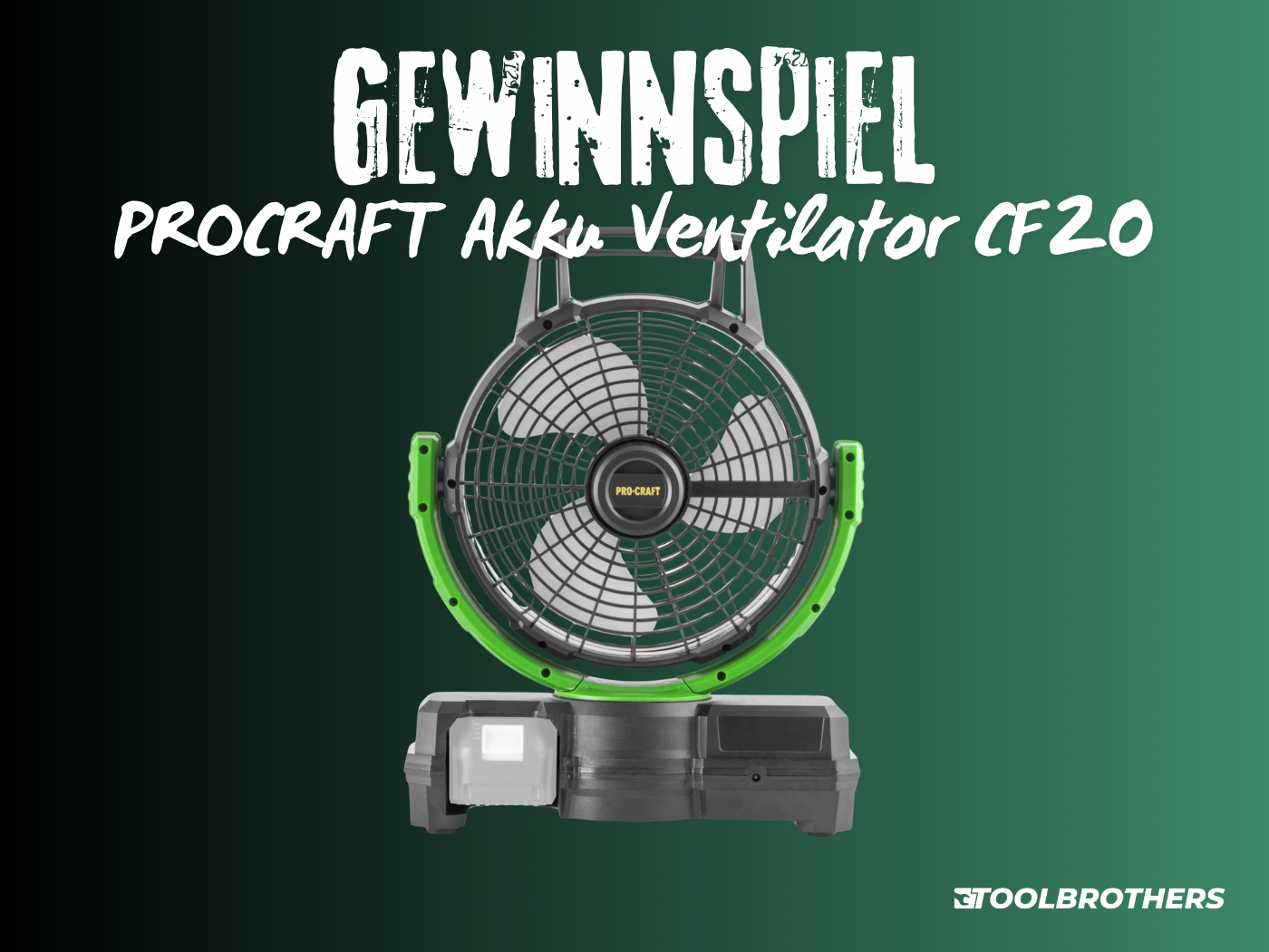 Gewinnspiel: PROCRAFT Akku-Ventilator CF20