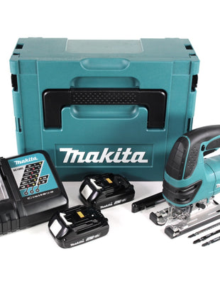 Makita DJV 180 RAJ Akku Stichsäge 18 V + 2x Akku 2,0 Ah + Ladegerät + Makpac - Toolbrothers