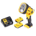 DeWalt DCL 043 Akku LED Lampe 18 V 1000 lm + 2x Akku 2,0 Ah + Ladegerät - Toolbrothers