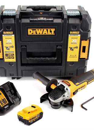 DeWalt DCG 405 M1 Akku Winkelschleifer 18V 125mm Brushless + 1x Akku 4,0Ah + Ladegerät + TSTAK - Toolbrothers