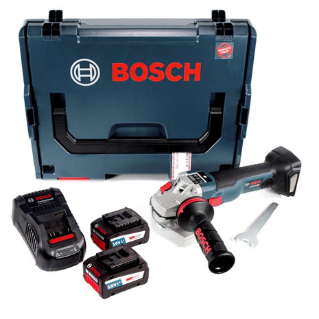 Bosch GWS 18 V-125 SC Professional Akku Winkelschleifer 125mm brushless in L-Boxx + 2x GBA 6,3 Ah EneRacer Akku + GAL 1880 Ladegerät - Toolbrothers