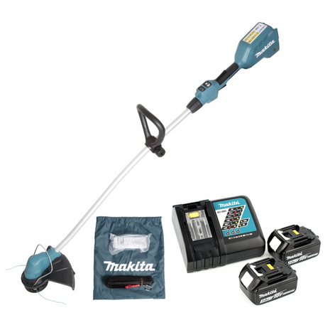 Makita DUR 184 LRF Akku Rasentrimmer 18V 300mm Brushless + 2x Akku 3,0Ah + Ladegerät - Toolbrothers