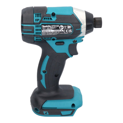 Makita DTD 152 SFJ-R llave de impacto a batería 18 V 165 Nm 1/4" + 2x baterías 3,0 Ah + cargador + RHINO